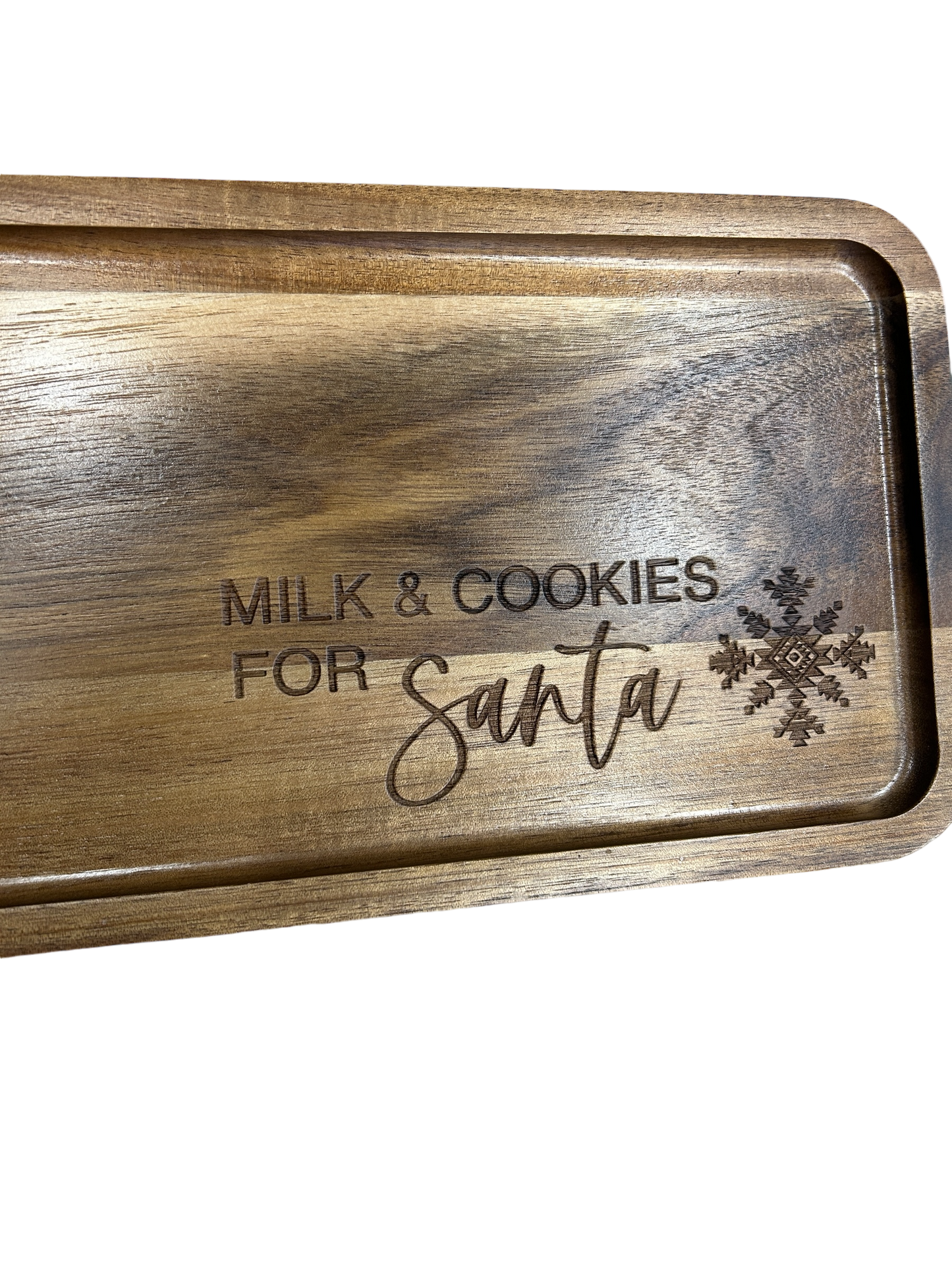 Milk and Cookies for Santa Tray