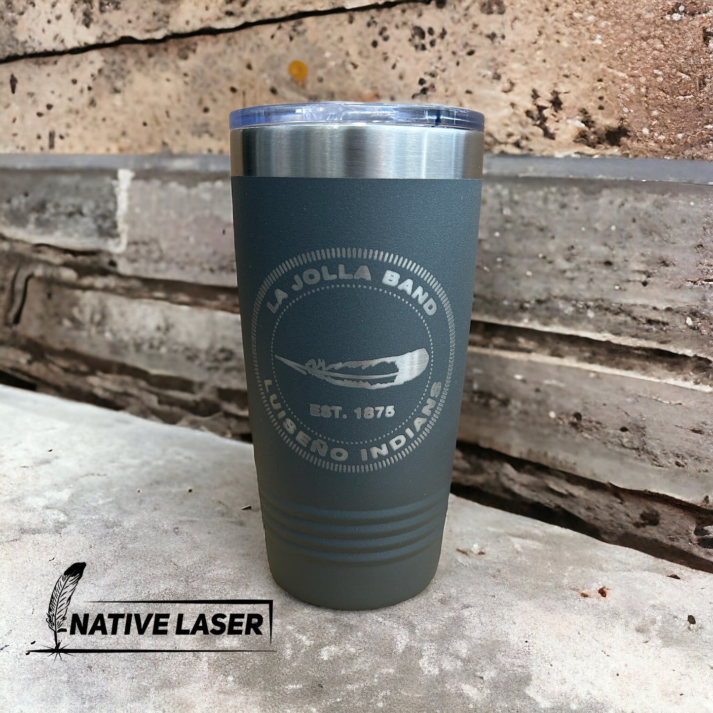 "La Jolla Tribe" Tumbler β 20oz Stainless Steel Insulated Travel Mug