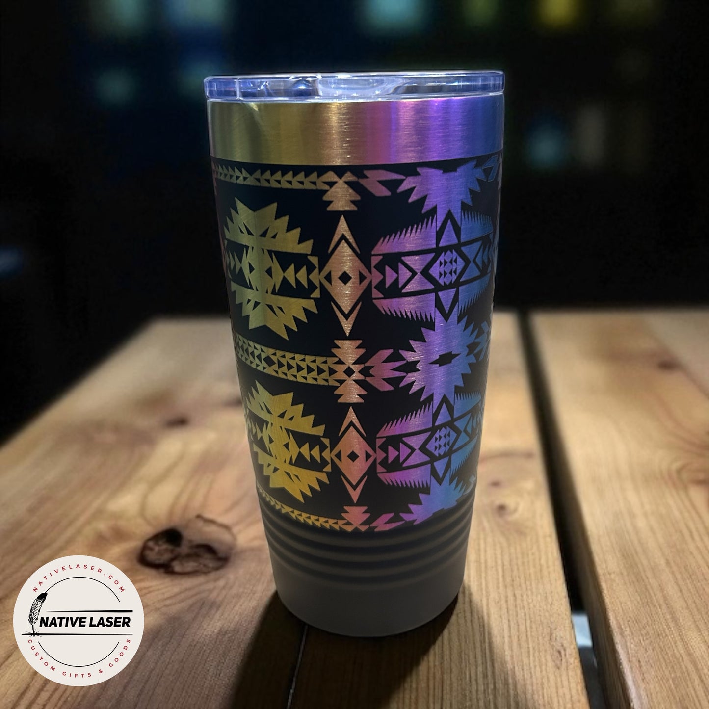 "Native Design 1" Tumbler β 20oz Stainless Steel Insulated Travel Mug