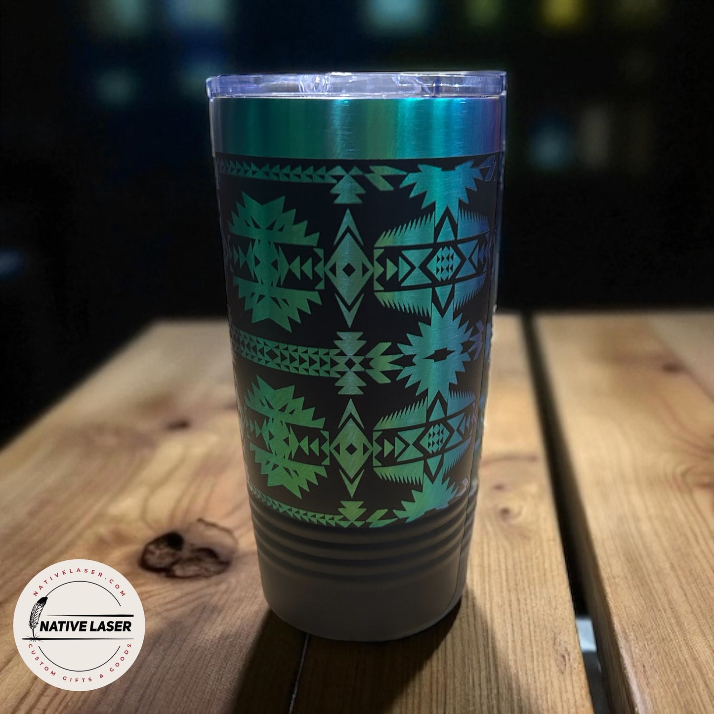 "Native Design 1" Tumbler β 20oz Stainless Steel Insulated Travel Mug