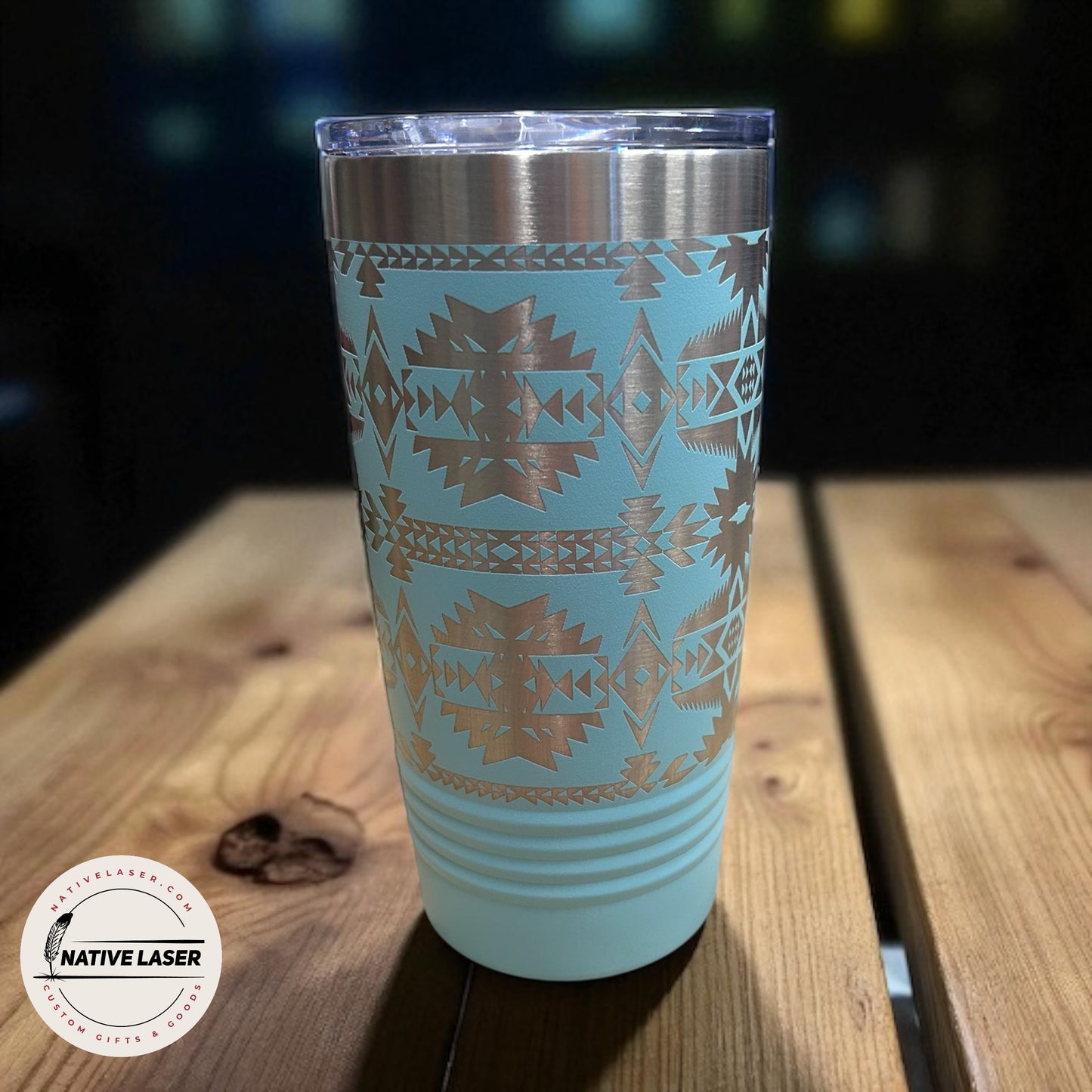 "Native Design 1" Tumbler β 20oz Stainless Steel Insulated Travel Mug
