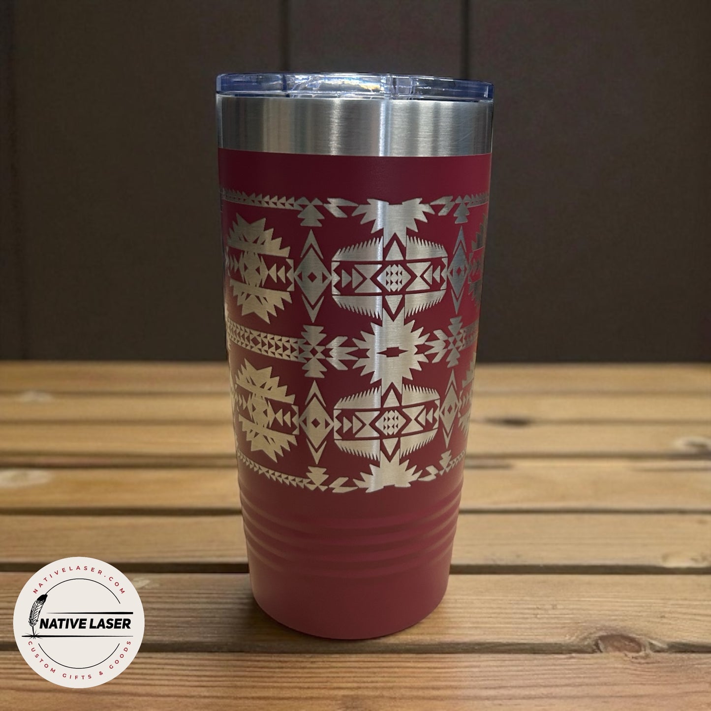 "Native Design 1" Tumbler β 20oz Stainless Steel Insulated Travel Mug