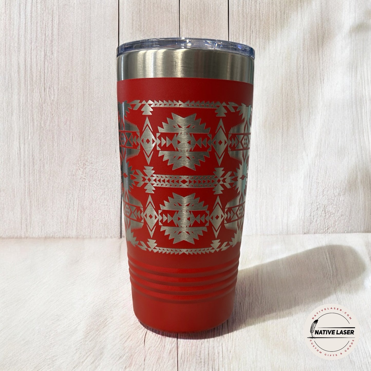 "Native Design 1" Tumbler β 20oz Stainless Steel Insulated Travel Mug