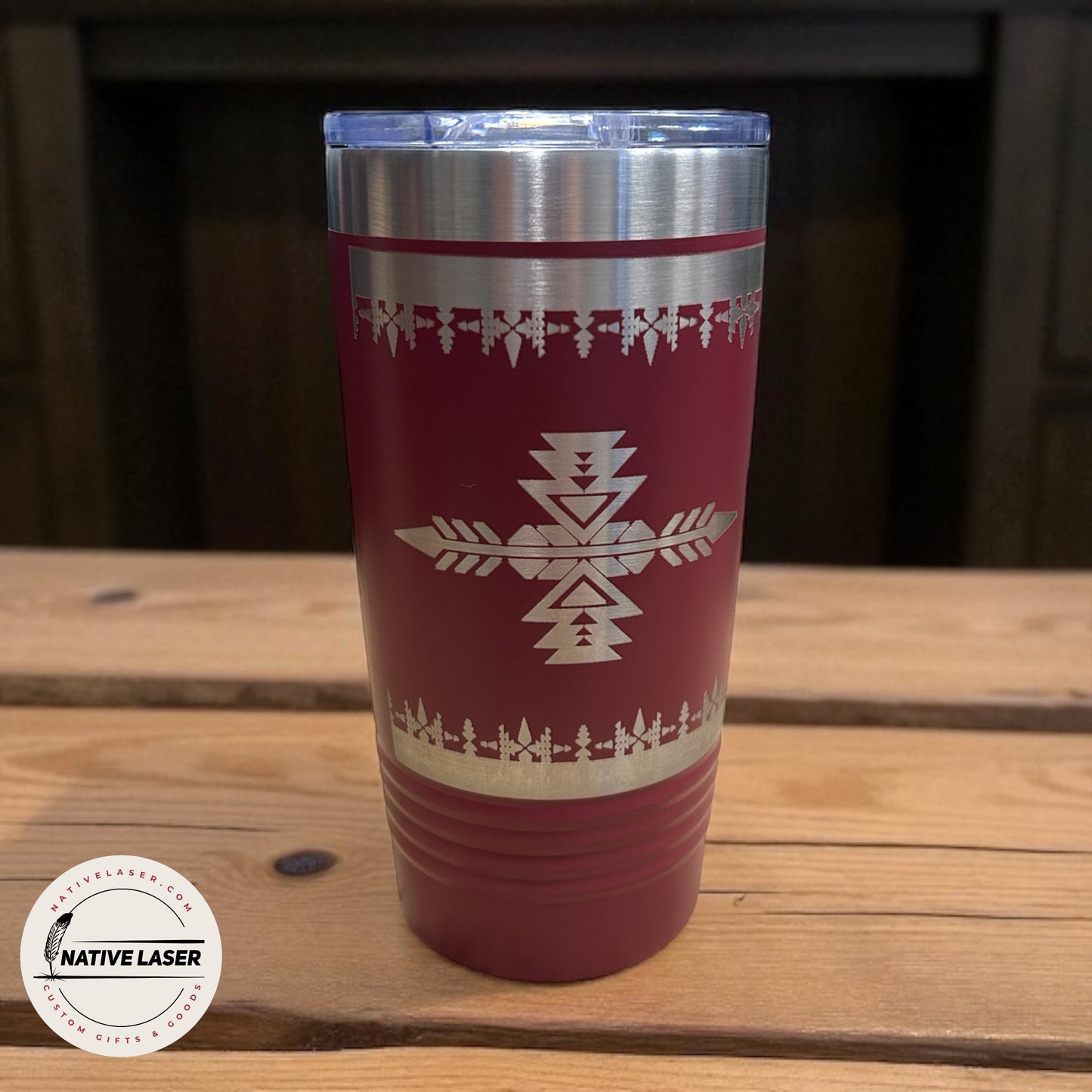 "Native Design 2" Tumbler β 20oz Stainless Steel Insulated Travel Mug