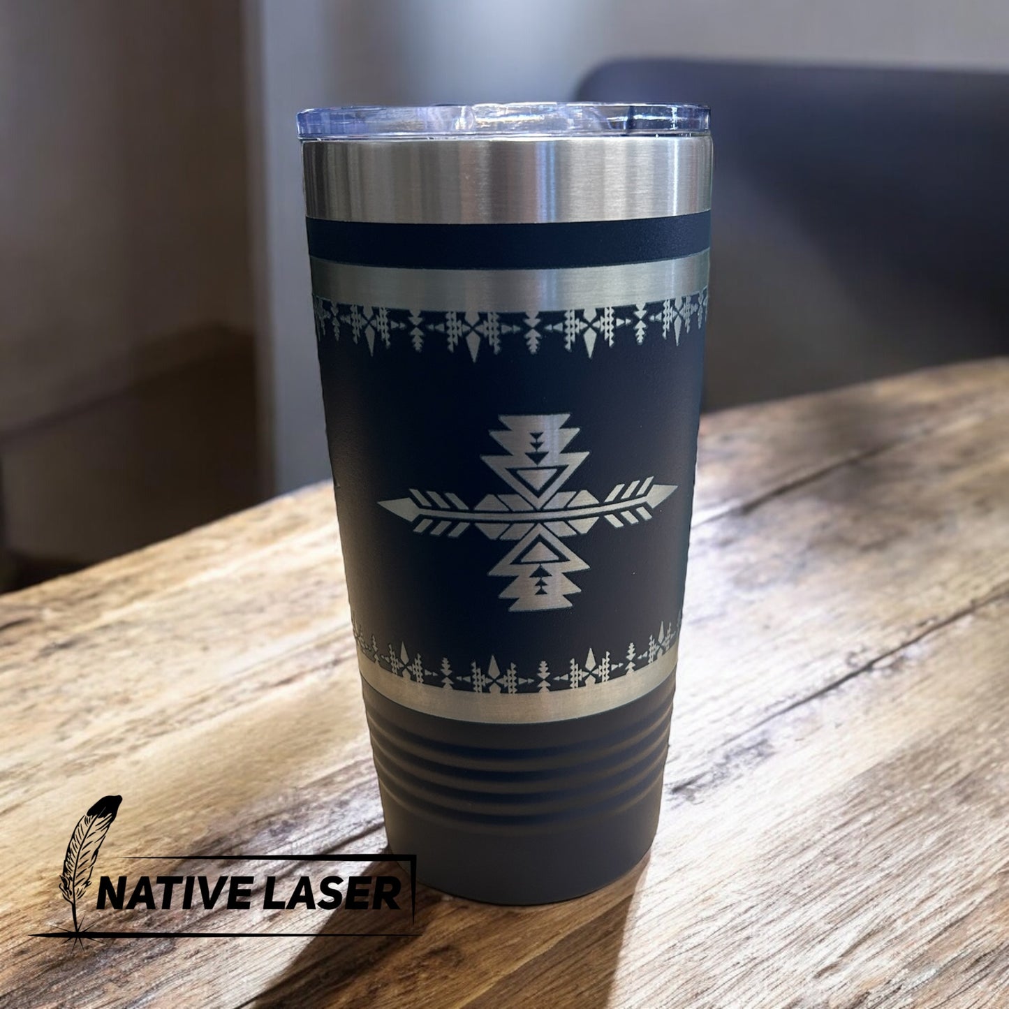 "Native Design 2" Tumbler β 20oz Stainless Steel Insulated Travel Mug