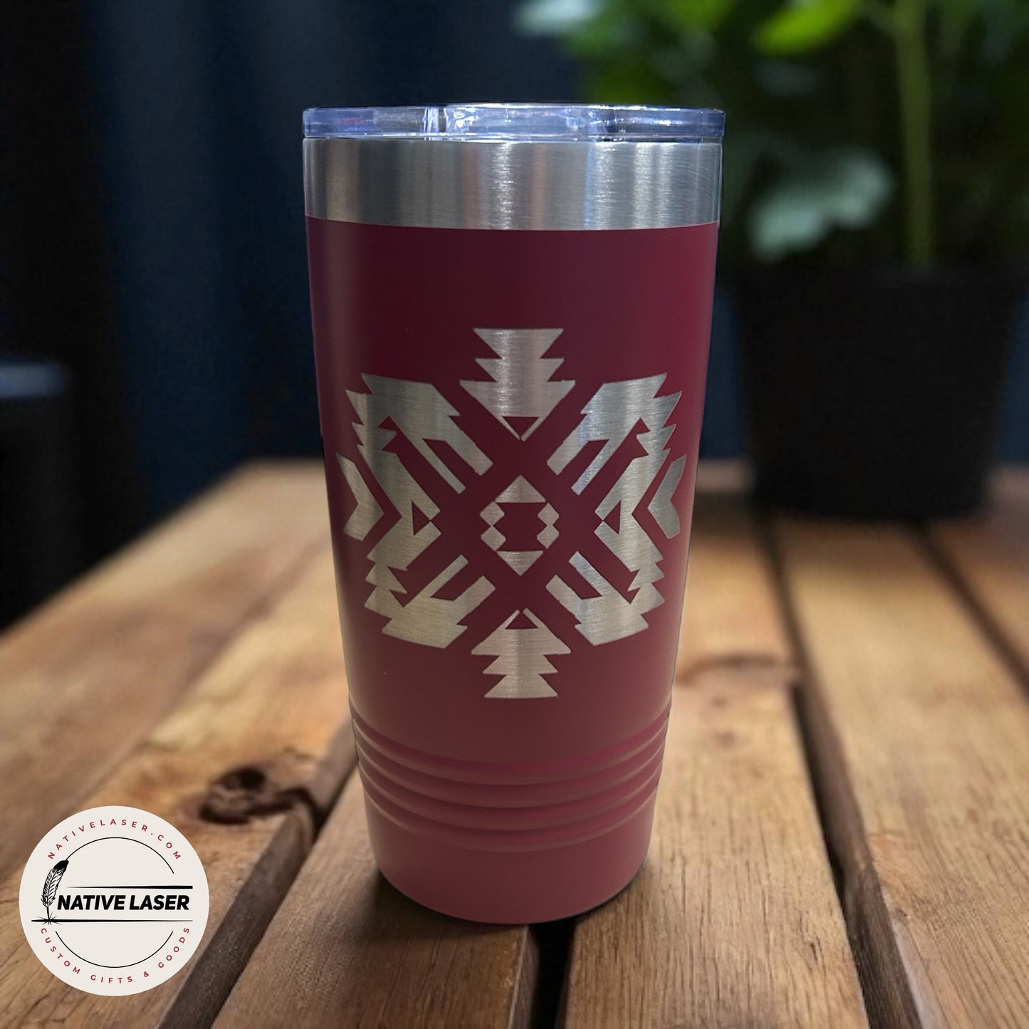 "Native Design 9" Tumbler β 20oz Stainless Steel Insulated Travel Mug