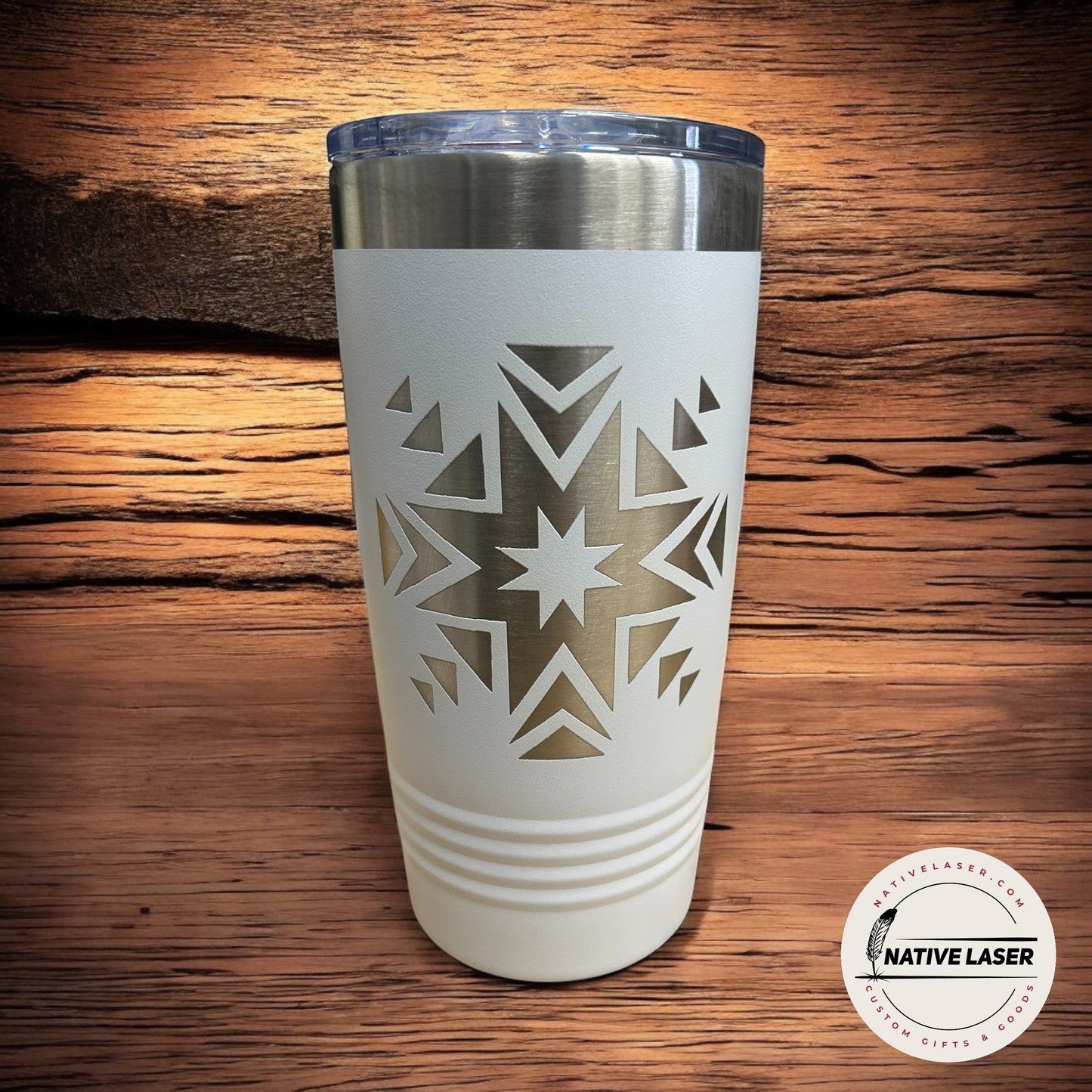"Native Design 8" Tumbler β 20oz Stainless Steel Insulated Travel Mug