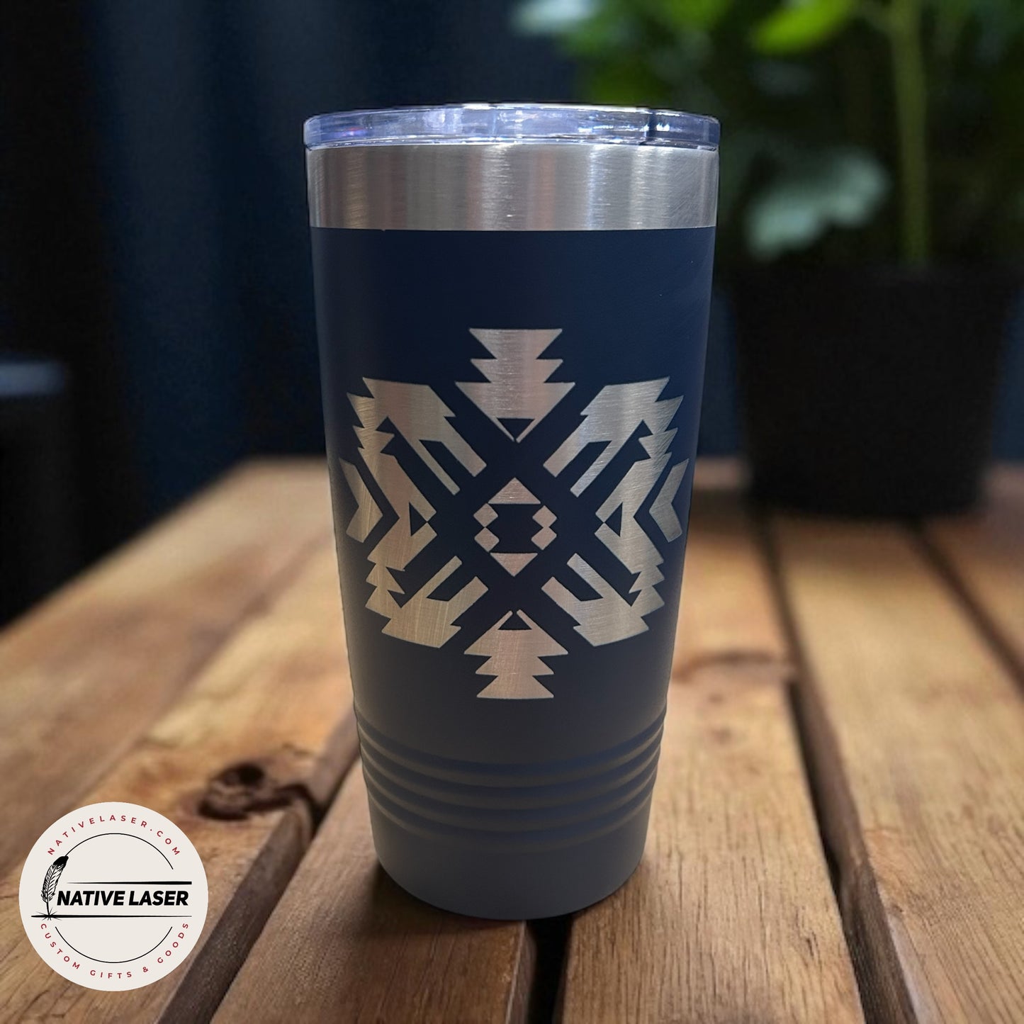 "Native Design 9" Tumbler β 20oz Stainless Steel Insulated Travel Mug