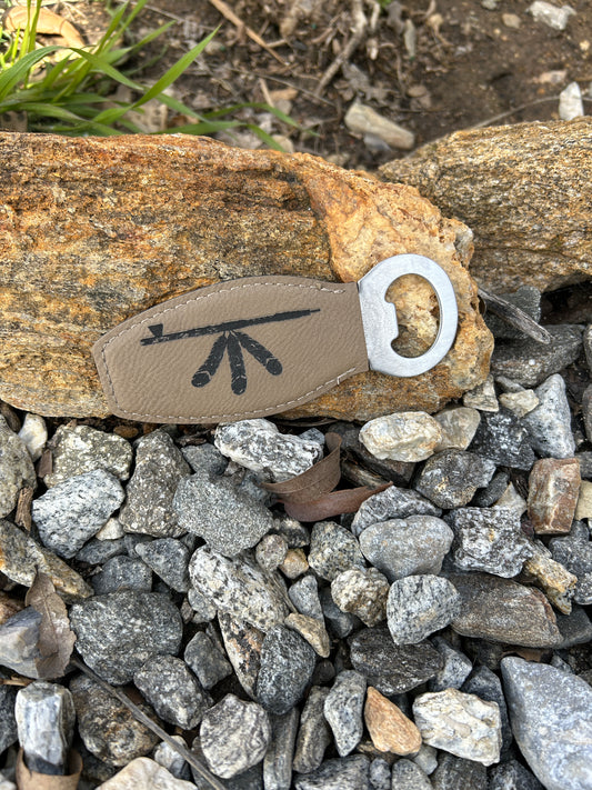 Customized Magnetic Bottle Opener – Leatherette | Native Laser LLC
