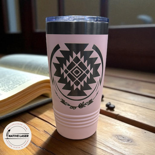 "Native Design 4" Tumbler – 20oz Stainless Steel Insulated Travel Mug