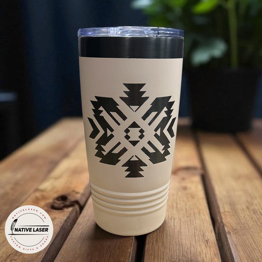 "Native Design 9" Tumbler – 20oz Stainless Steel Insulated Travel Mug