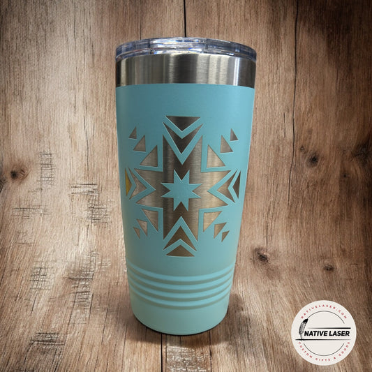 "Native Design 8" Tumbler – 20oz Stainless Steel Insulated Travel Mug