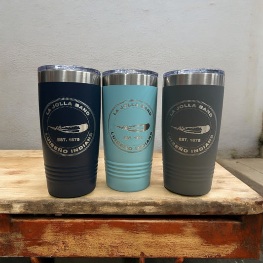 "La Jolla Tribe" Tumbler – 20oz Stainless Steel Insulated Travel Mug