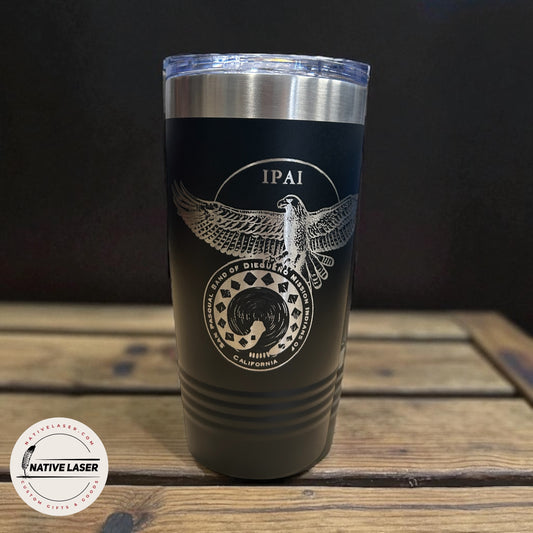 "San Pasqual Tribe" Tumbler – 20oz Stainless Steel Insulated Travel Mug